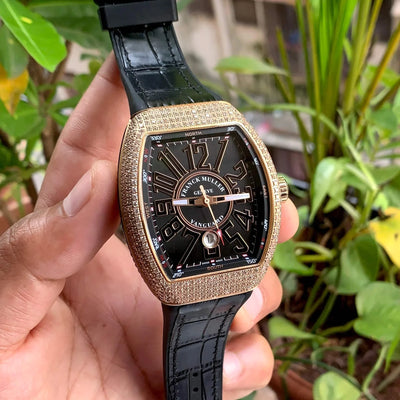 Franck Muller Vanguard V45 RG Diamond Bezel Auto