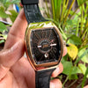 Franck Muller Vanguard Yachting ذهب وردي-أسود أوتوماتيكية