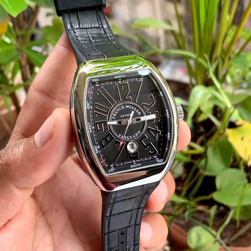 Franck Muller Vanguard Yachting Silver-Black Automatic