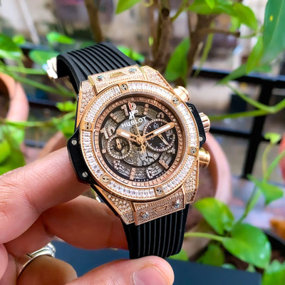 Hublot Big Bang Unico King Gold Diamond Quartz