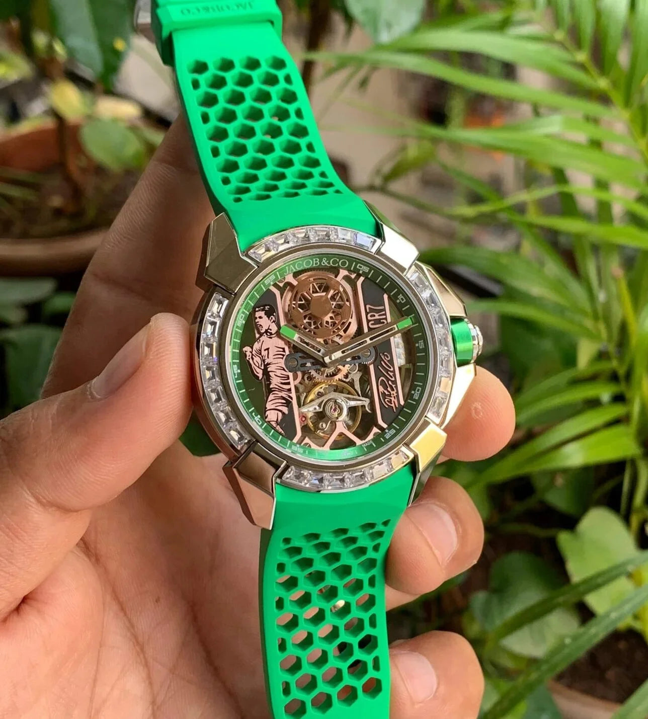 Jacob & Co Epic X CR7 Ronaldo Edition Green Diamond