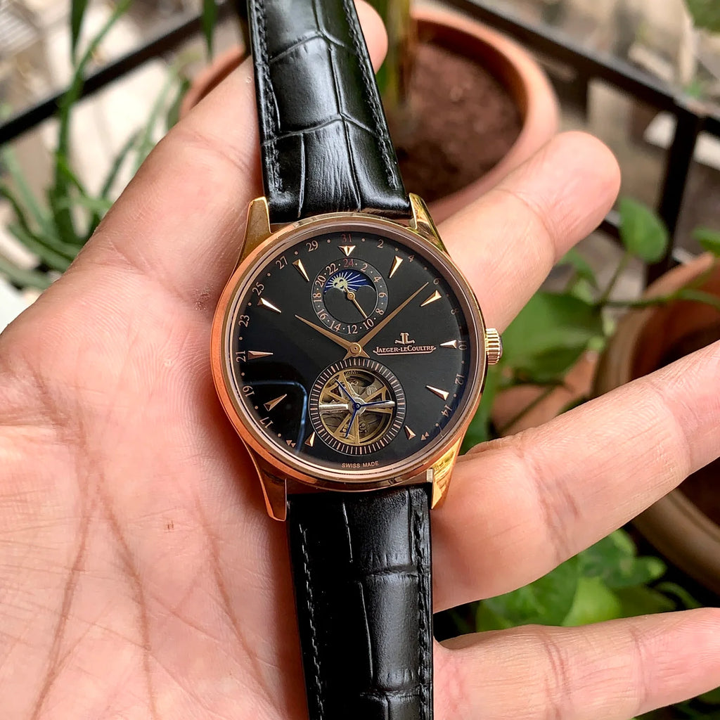 Jaeger-LeCoultre Master Ultra Thin RG-Black Strap