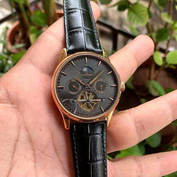 Jaeger LeCoultre Perpetual Calendar Tourbillon Black-RG