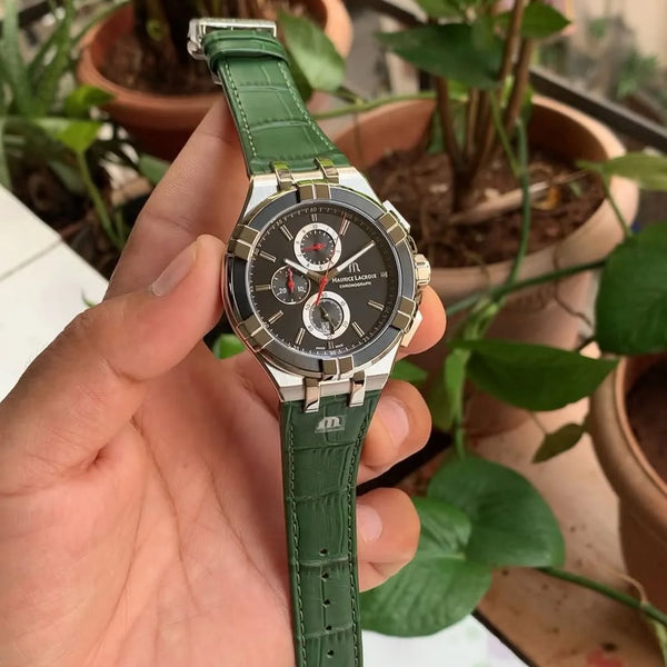 Maurice Lacroix Aikon Quartz Green Leather