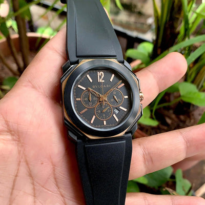 BVL Octo Velocissimo Chronograph Black Quartz