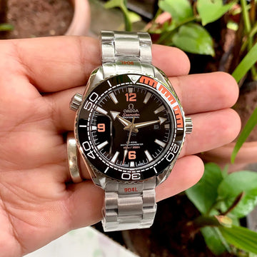 OMEGA Seamaster Planet Ocean 600M Orange Chain