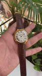 Cartier Ballon Bleu Gents Gold-Brown Leather