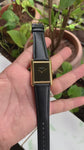 Cartier TANK MUST LARGE Black-Gold leather Unisex
