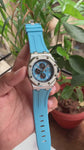 Audemars Piguet Offshore Chronograph Silver-Ice Blue