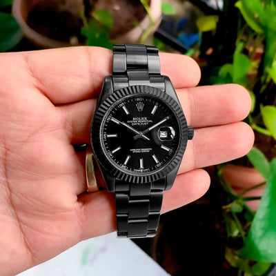 Rolex Date Just Black Edition Oyster