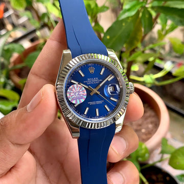 Rolex DateJust Blue Dial & Strap Auto