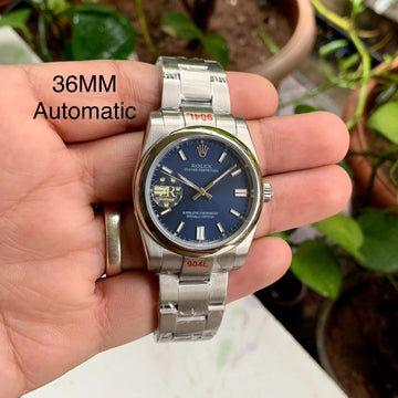 Rolex Oyster Perpetual Blue Dial 36MM Ladies