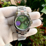 Rolex Day-Date Fluted Bezel Green Dial Yz