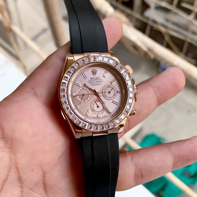 Rolex Cosmograph Daytona RoseGold Diamond Bezel
