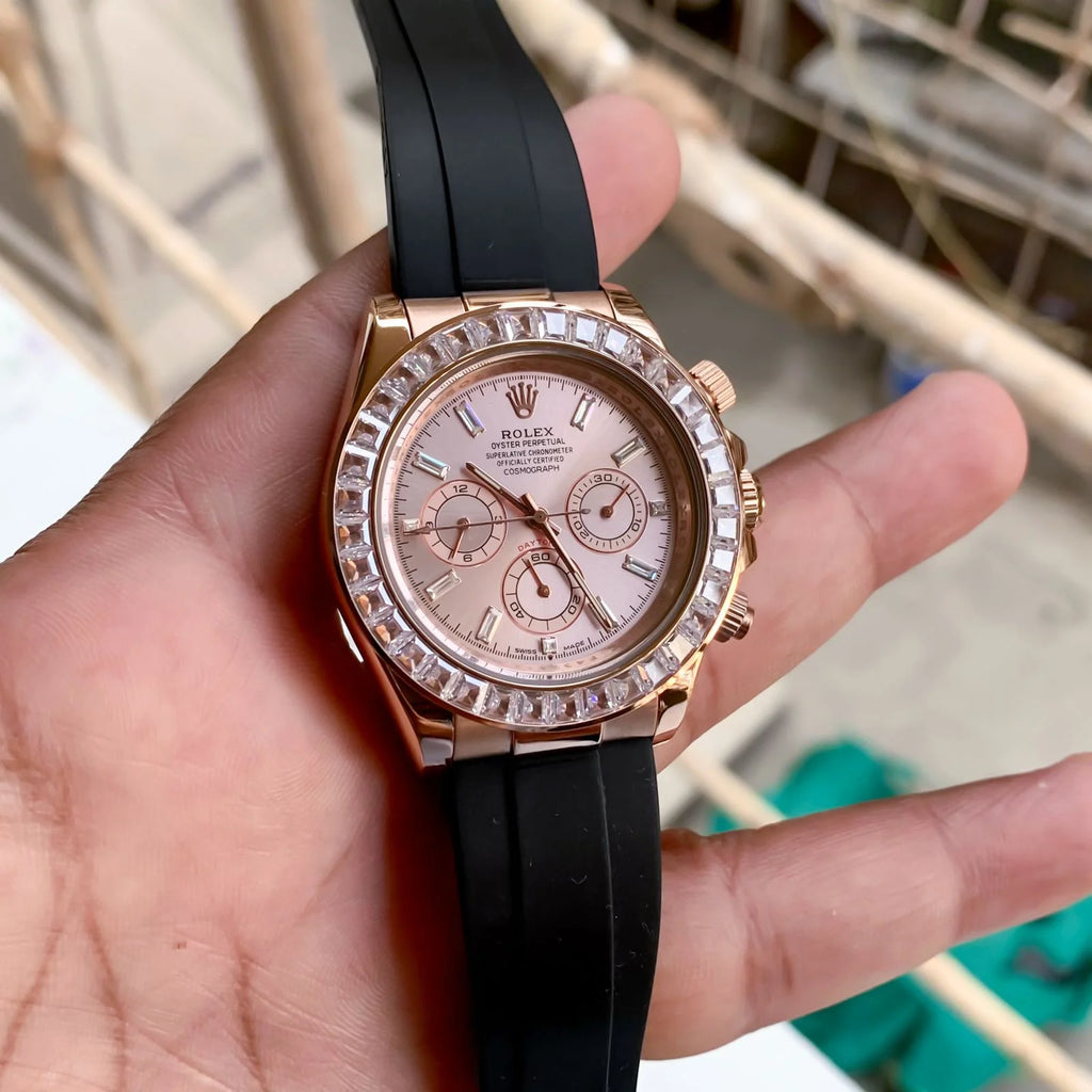 Rolex Cosmograph Daytona RoseGold Diamond Bezel