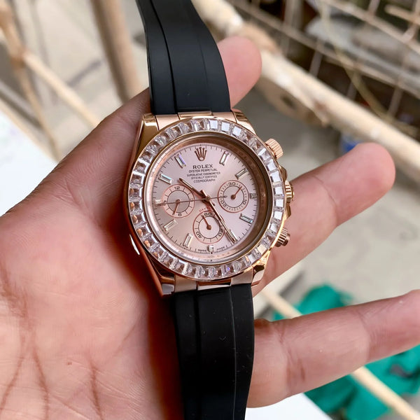 Rolex Cosmograph Daytona RoseGold Diamond Bezel