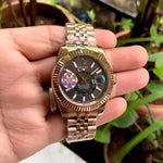 Rolex Sky-Dweller Jubilee Rose Gold Chain