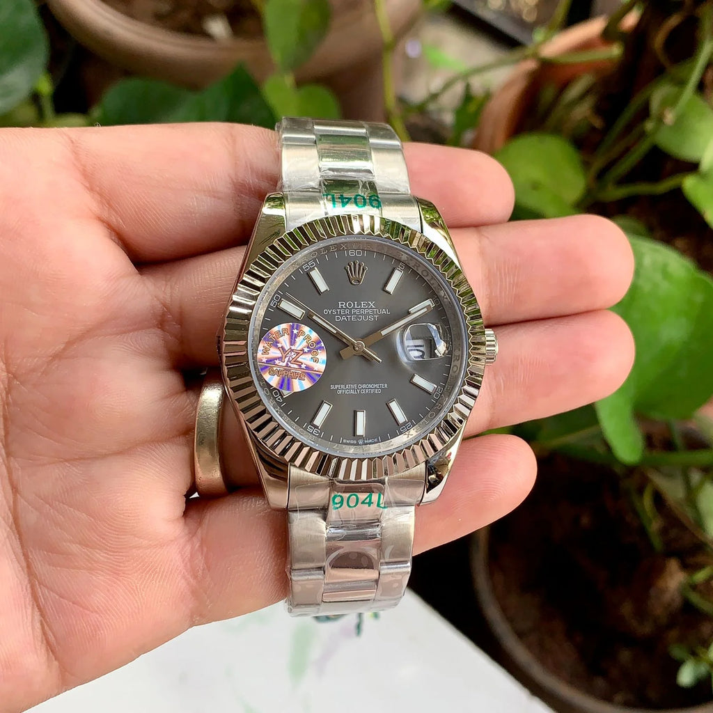Rolex DateJust Silver Fluted Bezel YZ