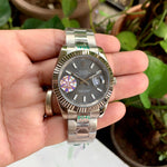 Rolex DateJust Silver Fluted Bezel YZ