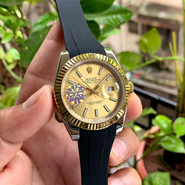 Rolex DateJust Black Strap Automatic