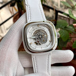 Seven Friday P1C Industrial Series White Leather