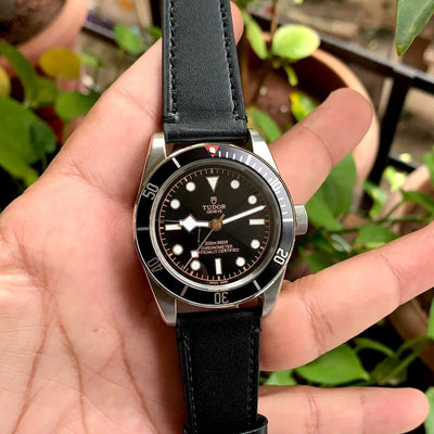 Tudor Black Bay 58 Black-Silver Leather