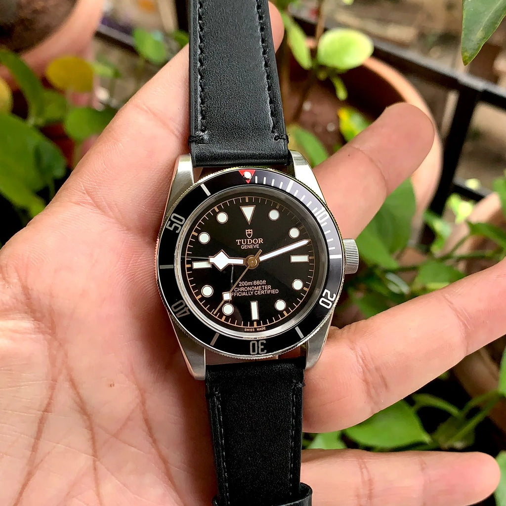 Tudor Black Bay 58 Black-Silver Leather